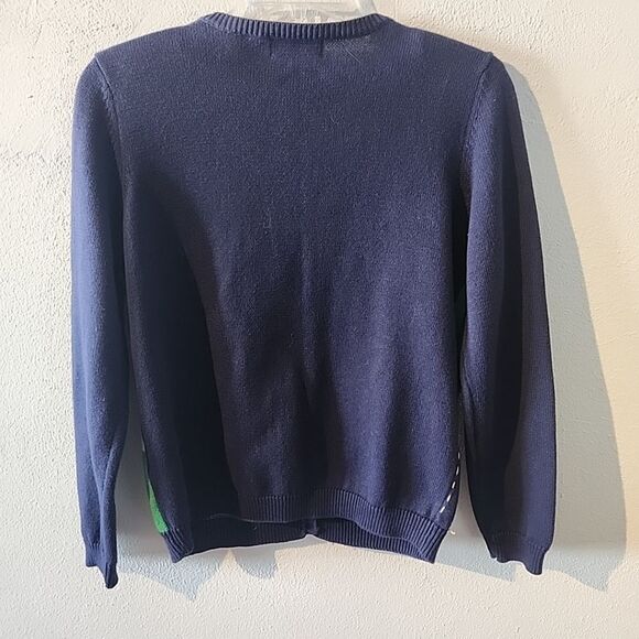 Alfred Dunner Gardening Theme Sweater Cardigan Petite Large Embroidered - Picture 5 of 5